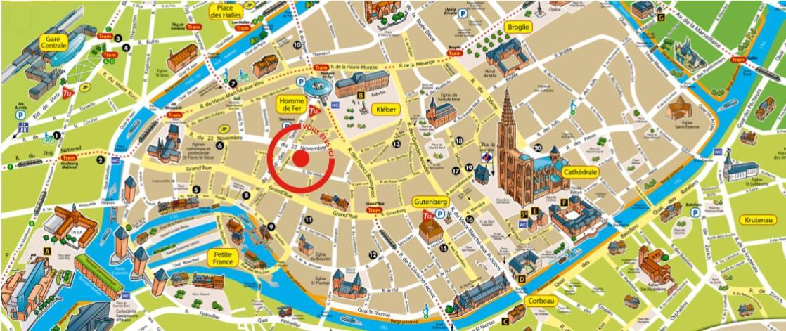 70 M² Strasbourg Appart City Center Eksteriør bilde